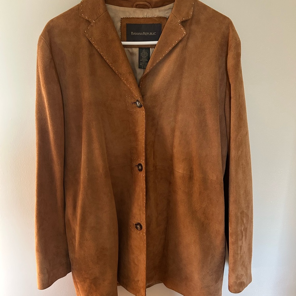 Banana Republic Women's Brown Suede Blazer